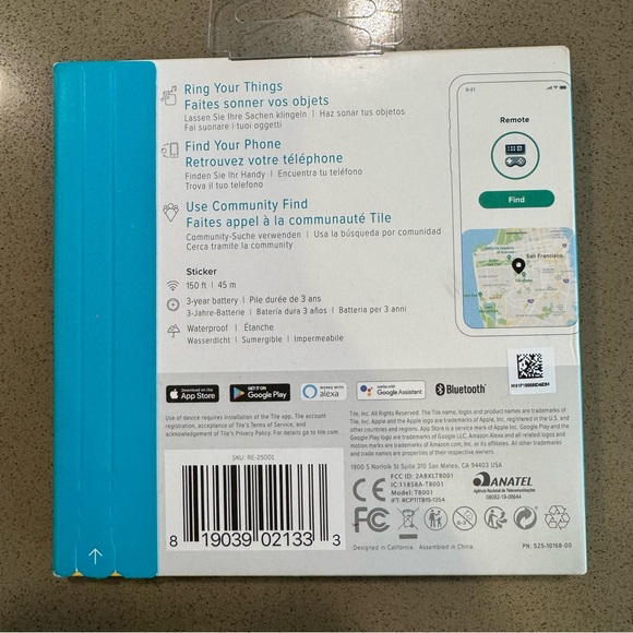NWT Tile Sticker Bluetooth Tracker - Picture 3 of 6